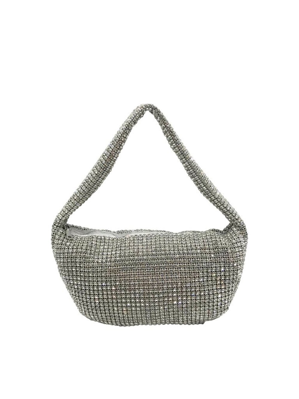 I.N.C. International Concepts Silver Small Diamond Mesh Hobo Bag